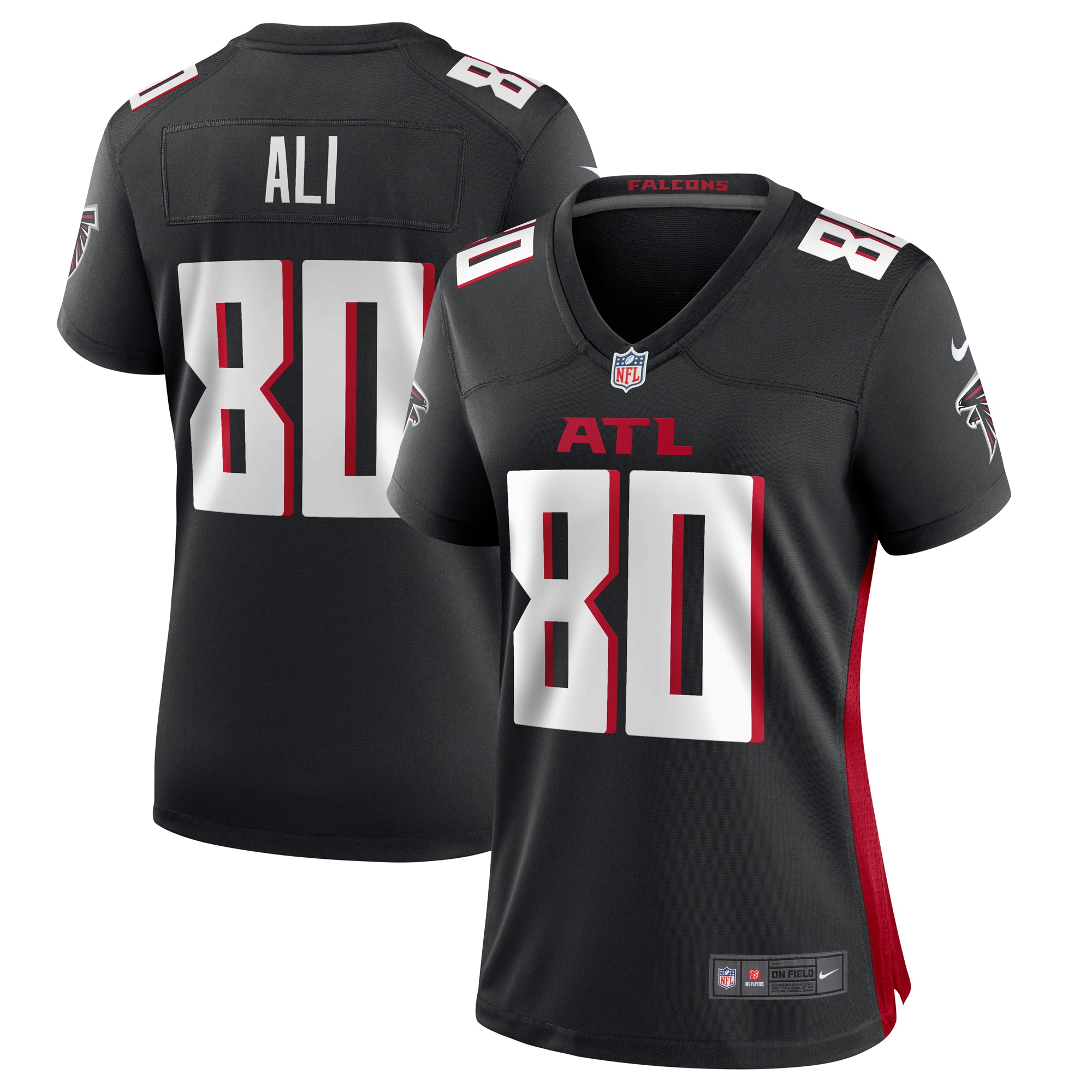 Josh Ali Atlanta Falcons Nike Women's Team Game Jersey -  Black