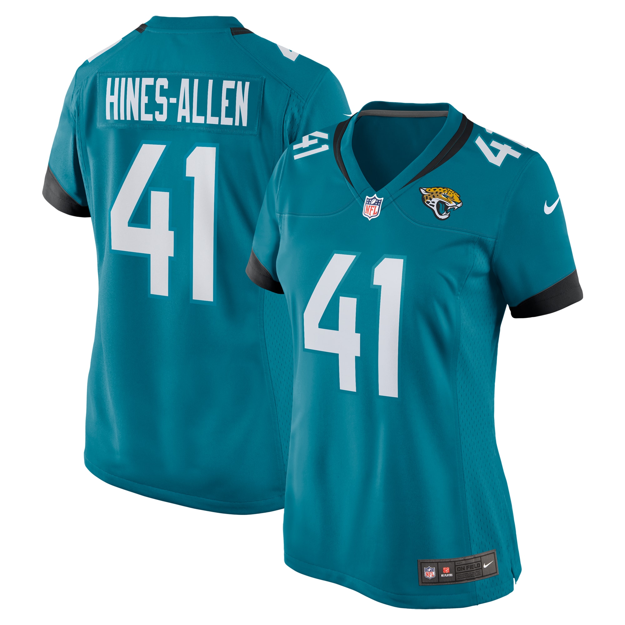 Josh Hines-Allen Jacksonville Jaguars Nike Women's Player Game Jersey - Teal