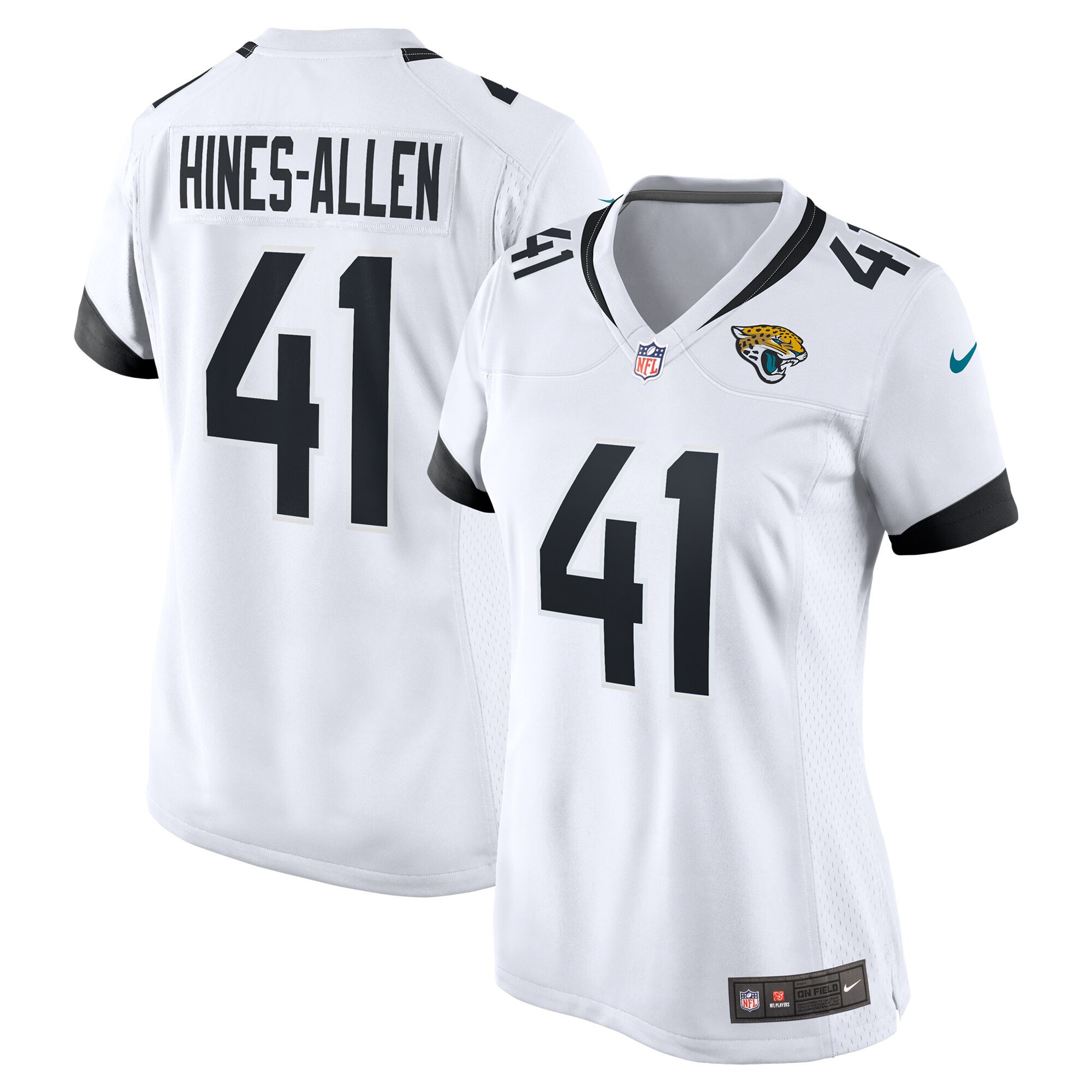 Josh Hines-Allen Jacksonville Jaguars Nike Women's Player Game Jersey - White