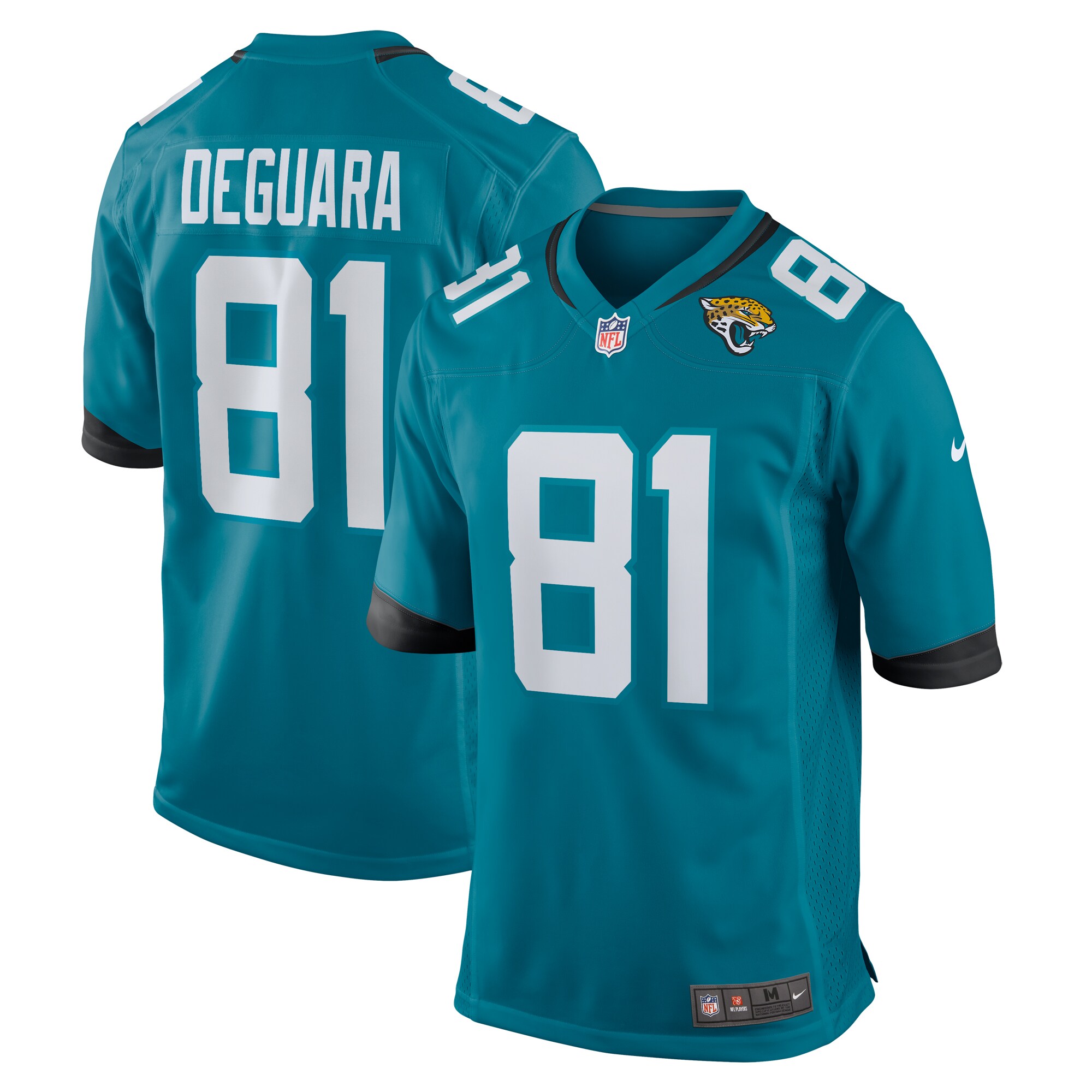 Josiah Deguara Jacksonville Jaguars Nike Team Game Jersey -  Teal