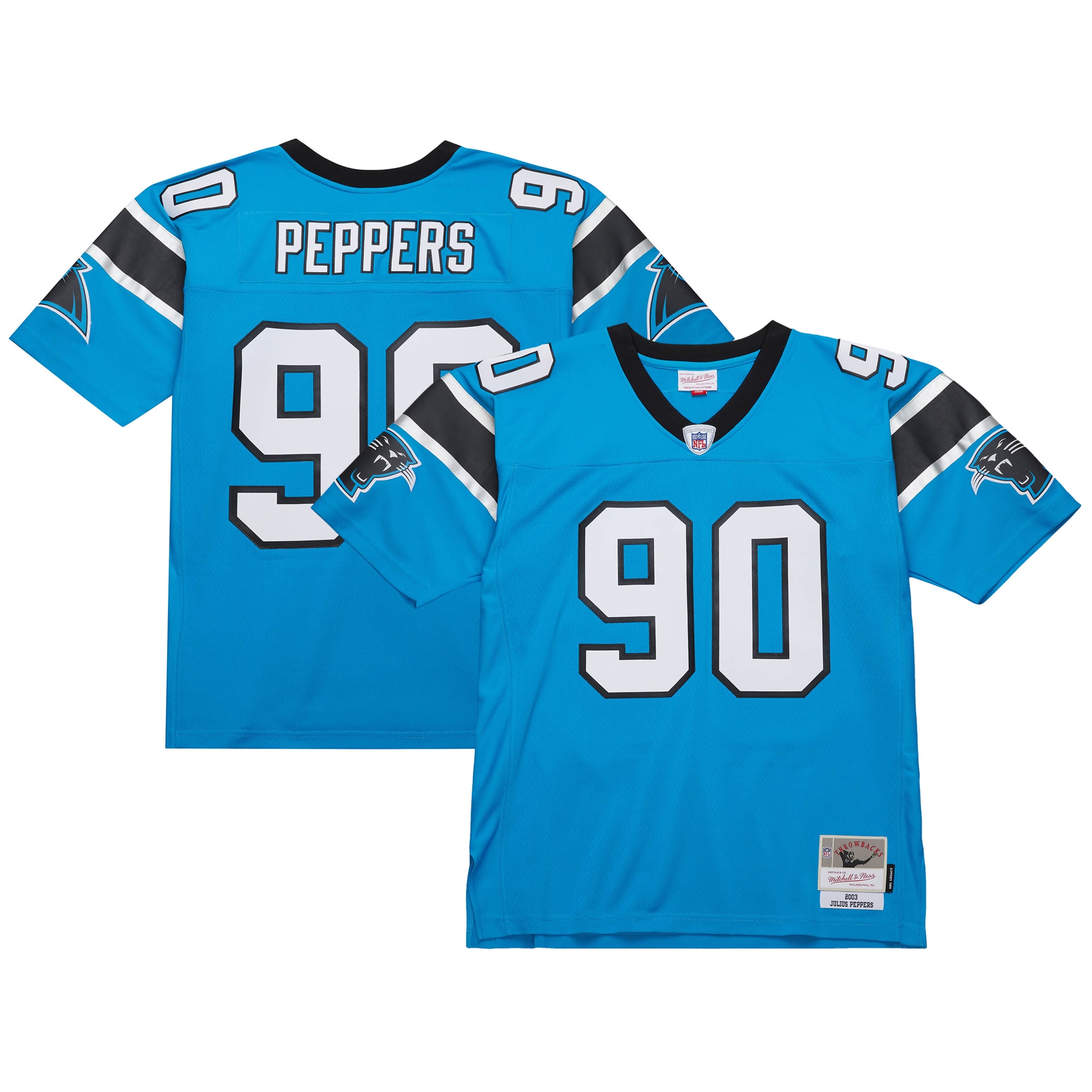 Julius Peppers Carolina Panthers Mitchell & Ness  Legacy Replica Jersey&nbsp;– Blue