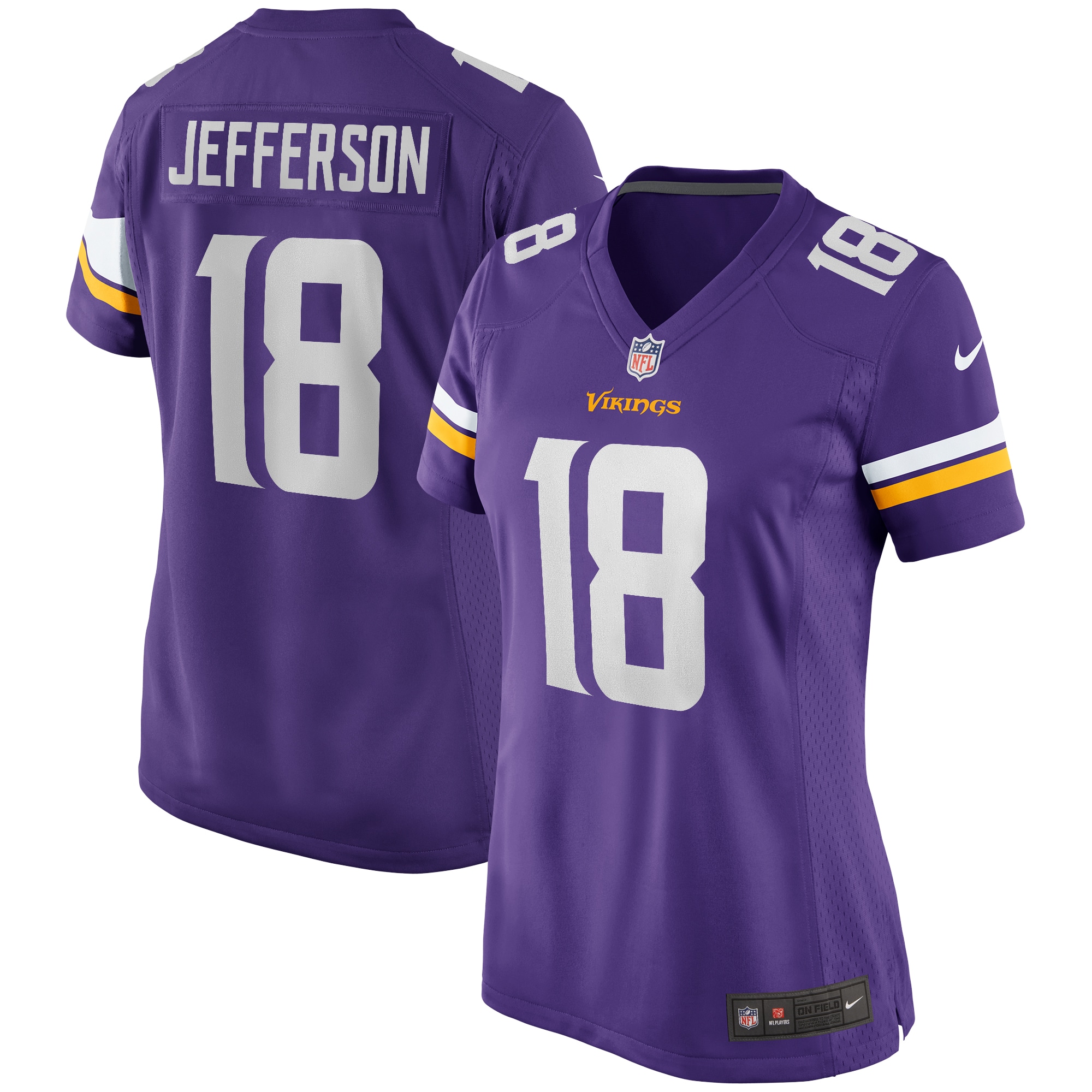 Justin Jefferson Minnesota Vikings Nike Women's Game Jersey - Purple