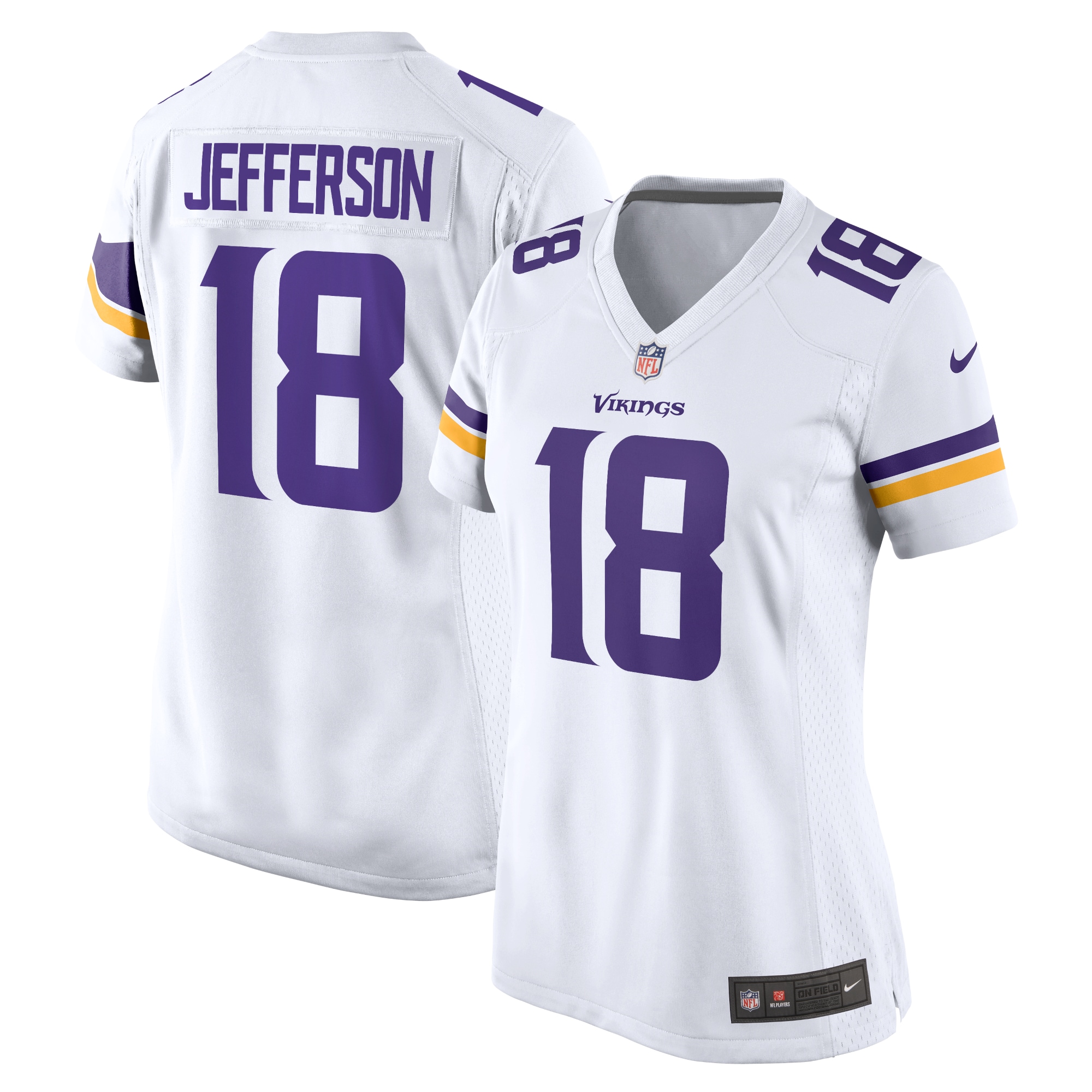 Justin Jefferson Minnesota Vikings Nike Women's Game Jersey - White