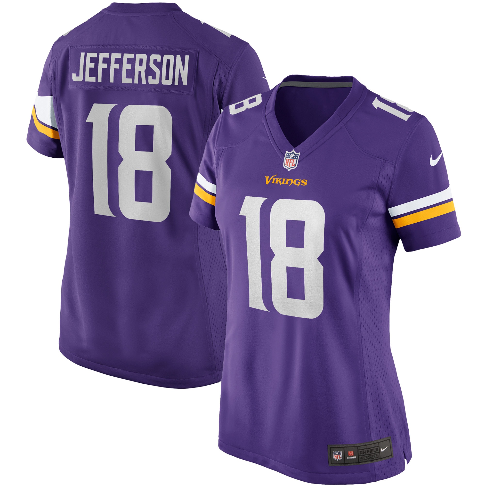 Justin Jefferson Minnesota Vikings Nike Women's Player Game Jersey - Purple