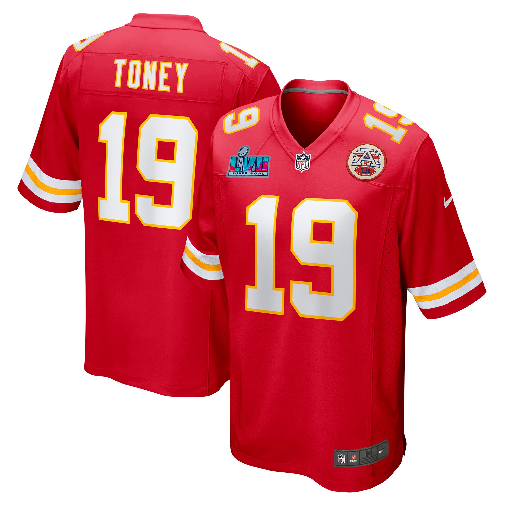 Kadarius Toney Kansas City Chiefs Nike Super Bowl LVII (2022 Season) Patch Game Jersey - Red