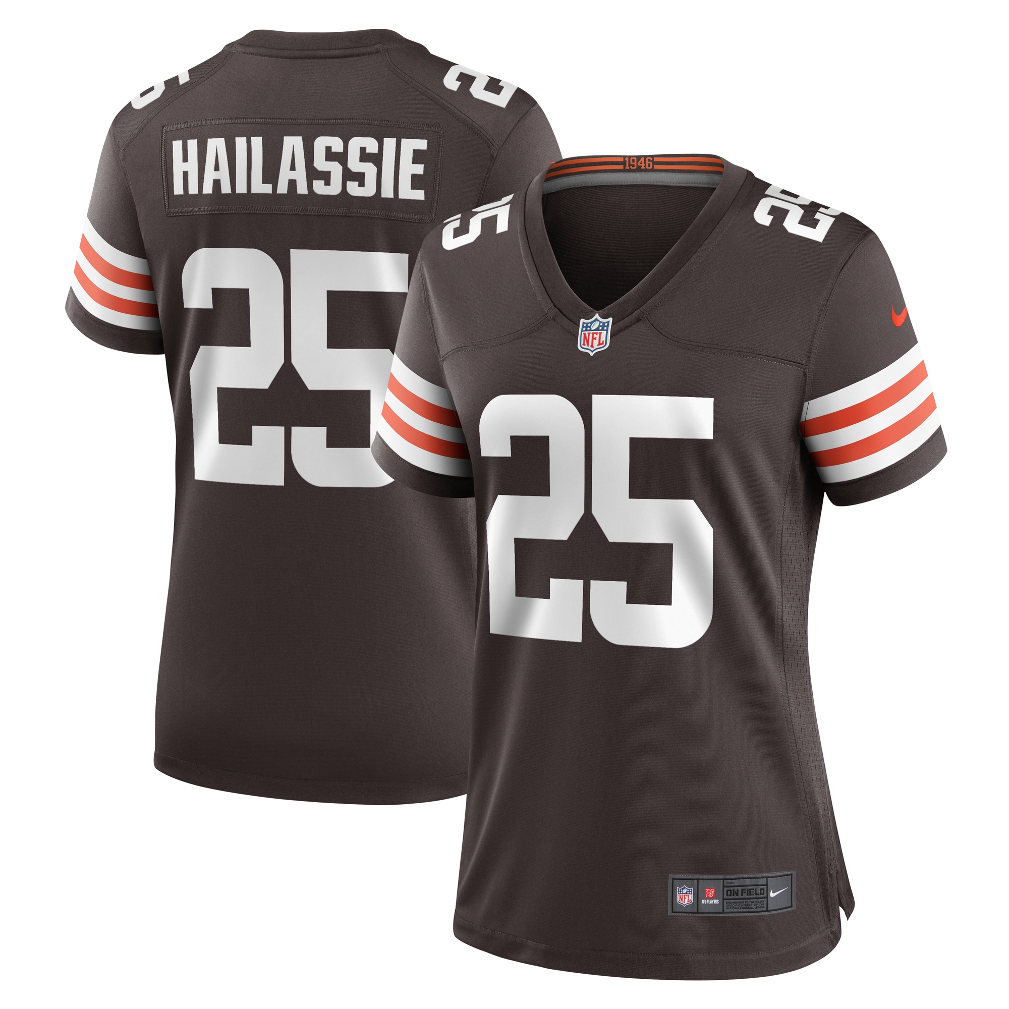 Kahlef Hailassie Cleveland Browns Nike Women's Team Game Jersey -  Brown