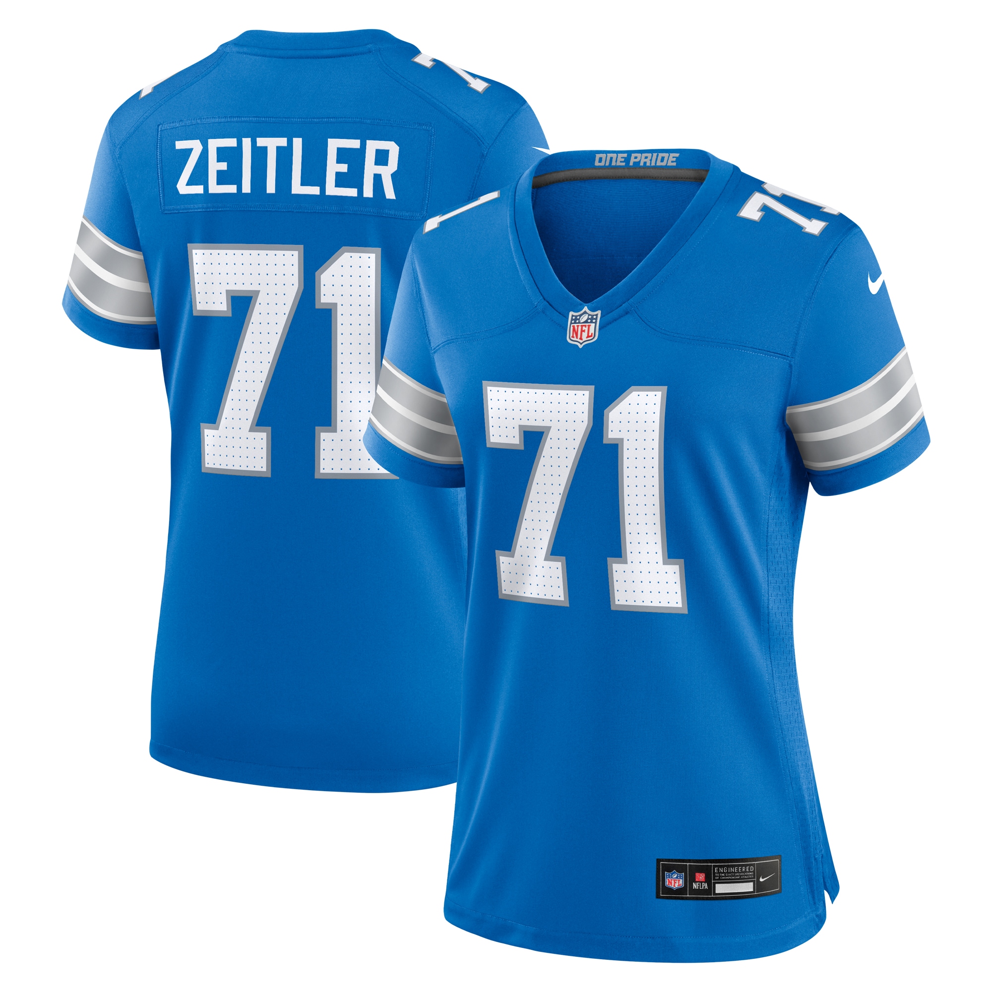 Kevin Zeitler Detroit Lions Nike Women's Game Jersey -  Blue