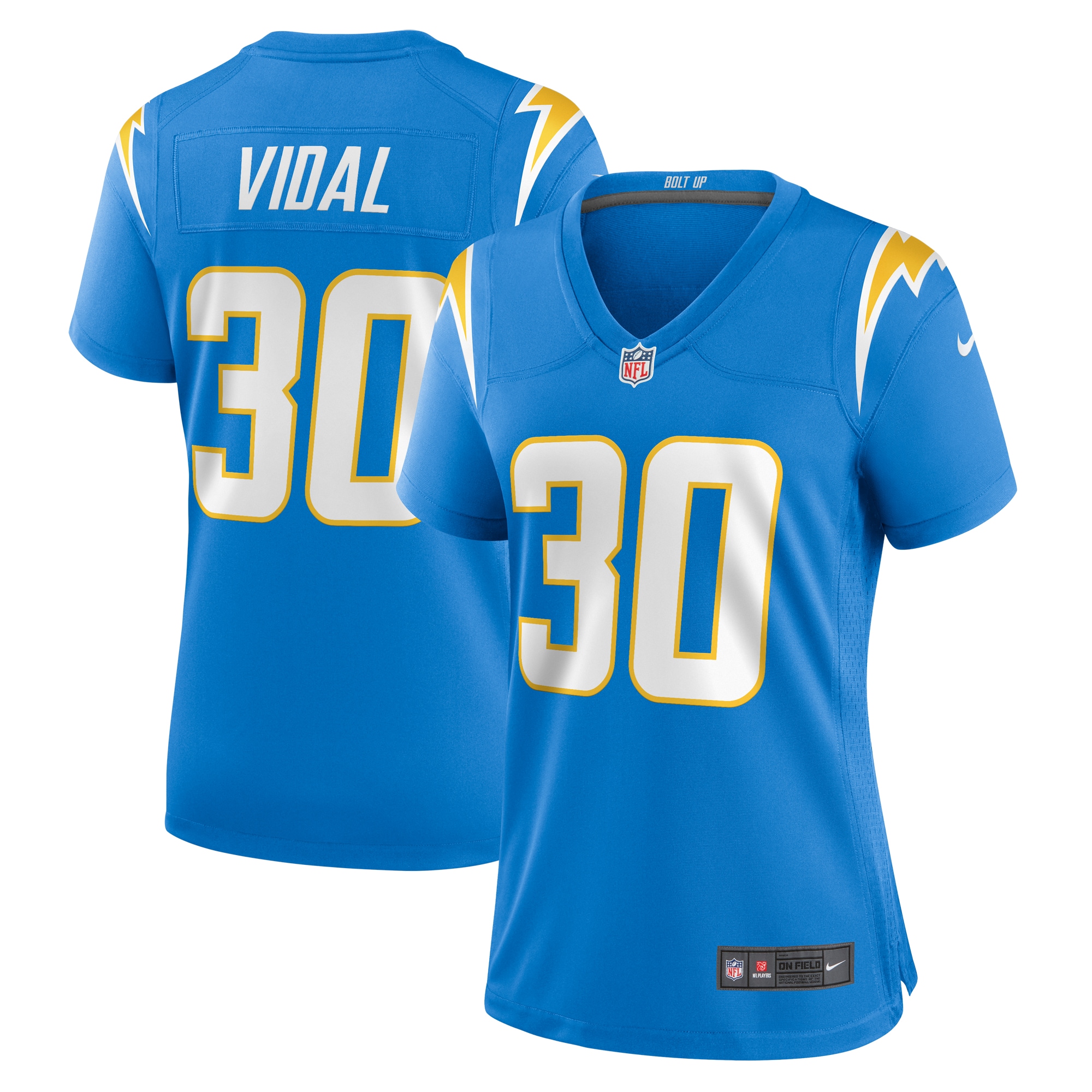Kimani Vidal Los Angeles Chargers Nike Women's  Game Jersey -  Powder Blue