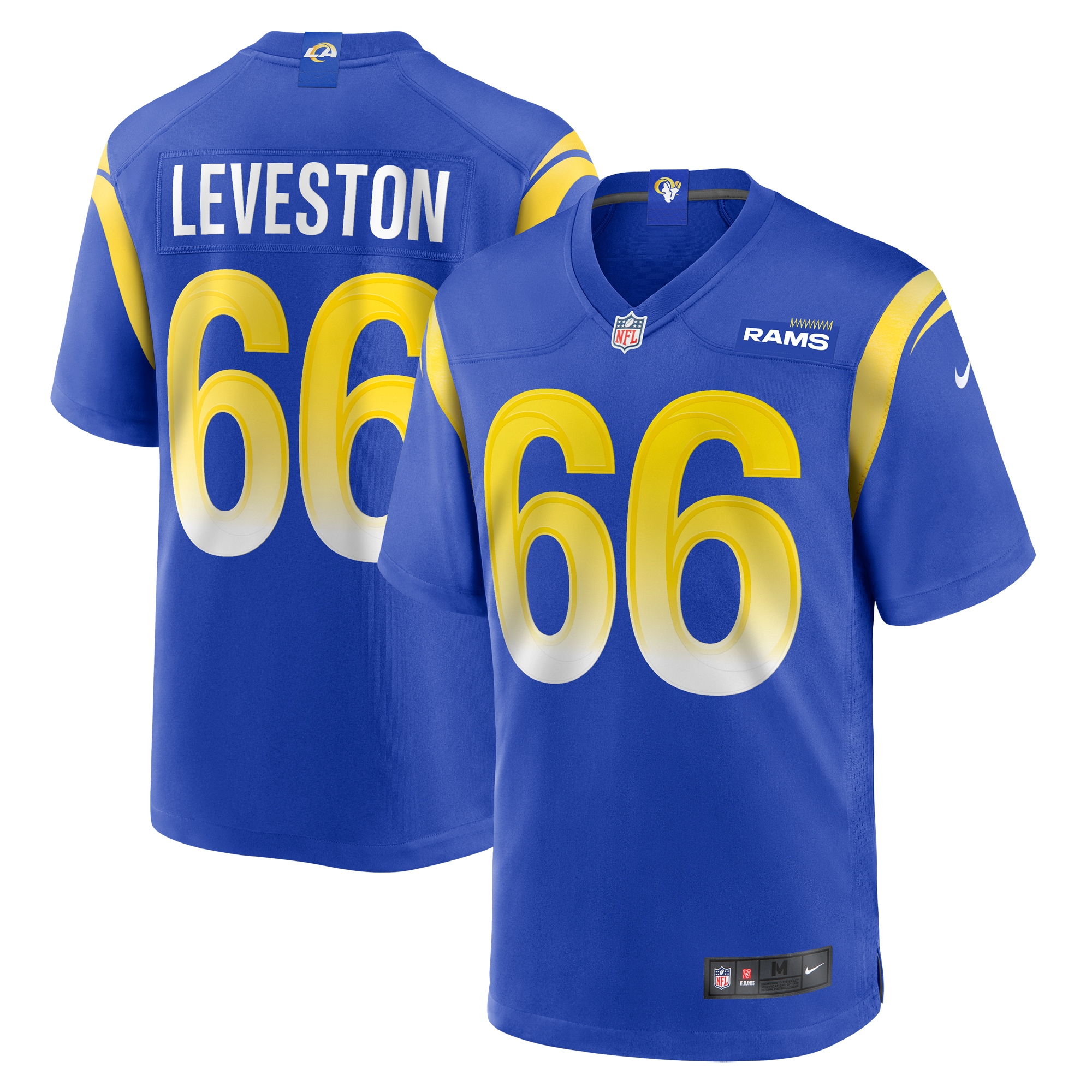 KT Leveston Los Angeles Rams Nike Team Game Jersey -  Royal