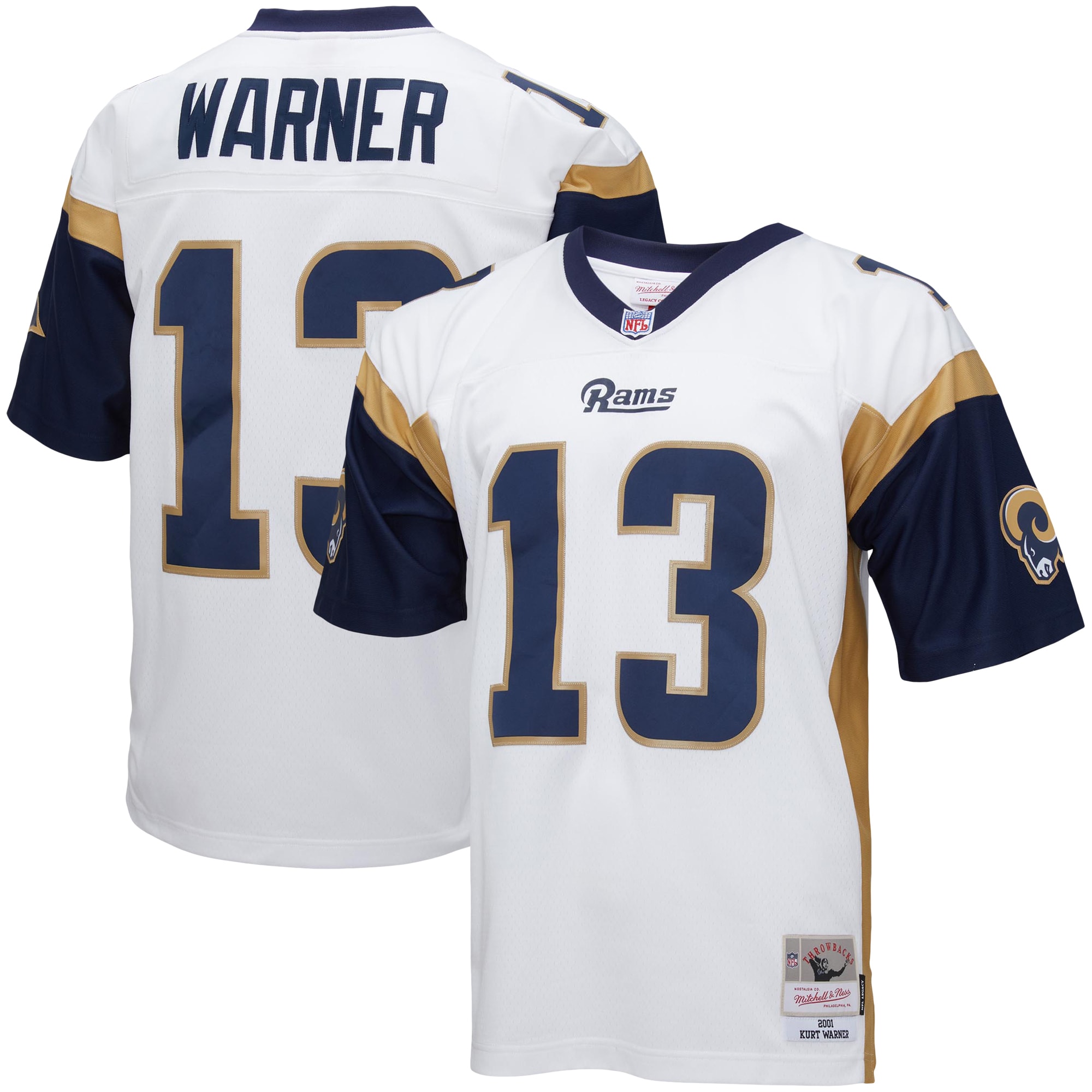 Kurt Warner Los Angeles Rams Mitchell & Ness Legacy Replica Jersey - White