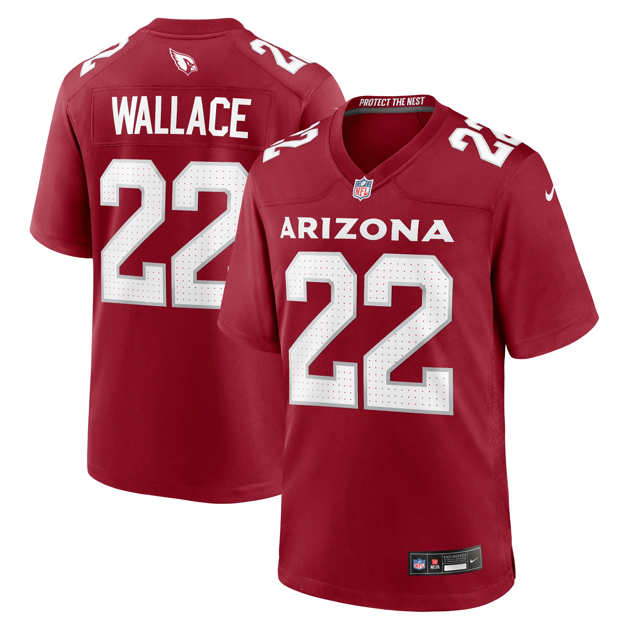 K'Von Wallace Arizona Cardinals Nike Team Game Jersey -  Cardinal
