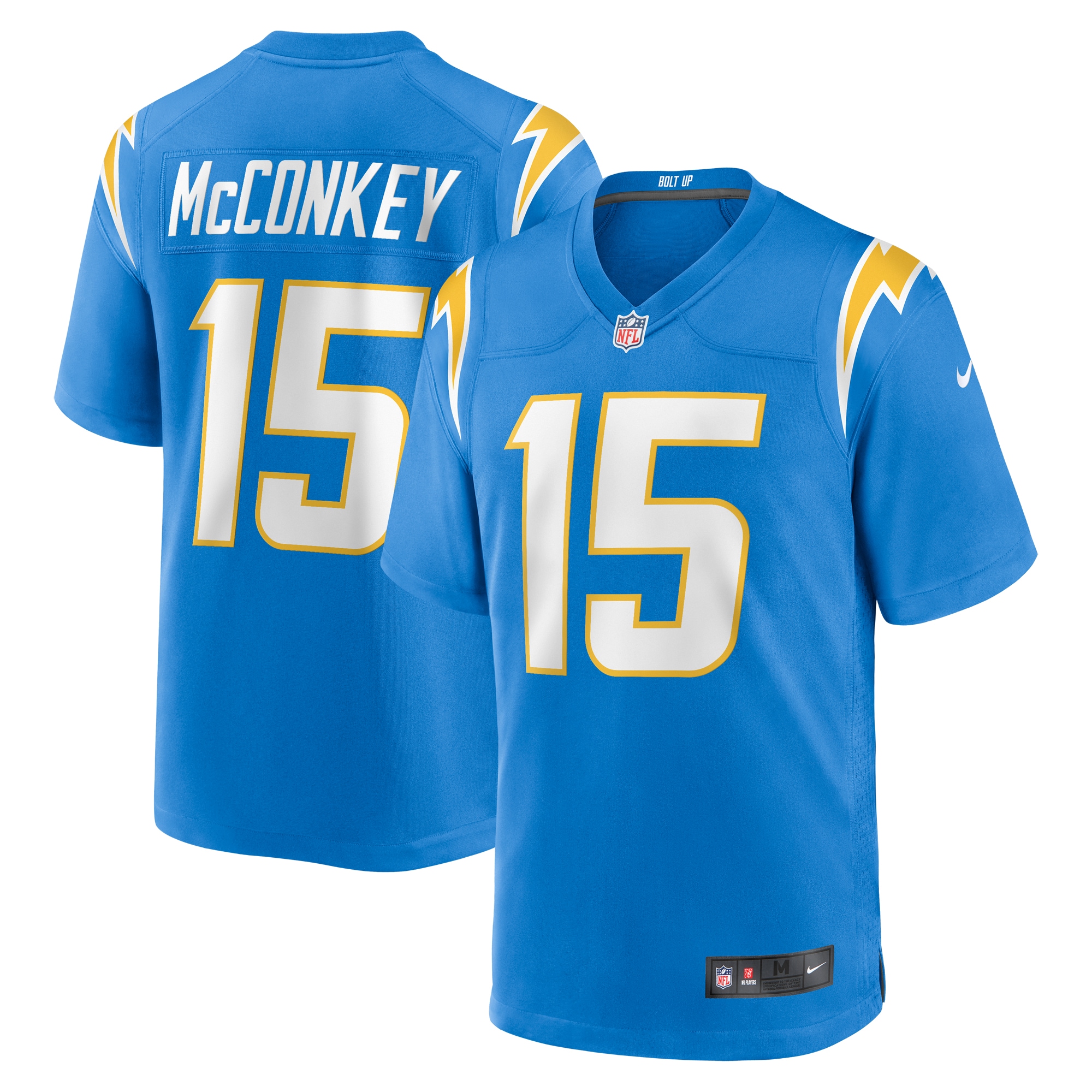 Ladd McConkey Los Angeles Chargers Nike 2024 NFL Draft Player Game Jersey - Powder Blue