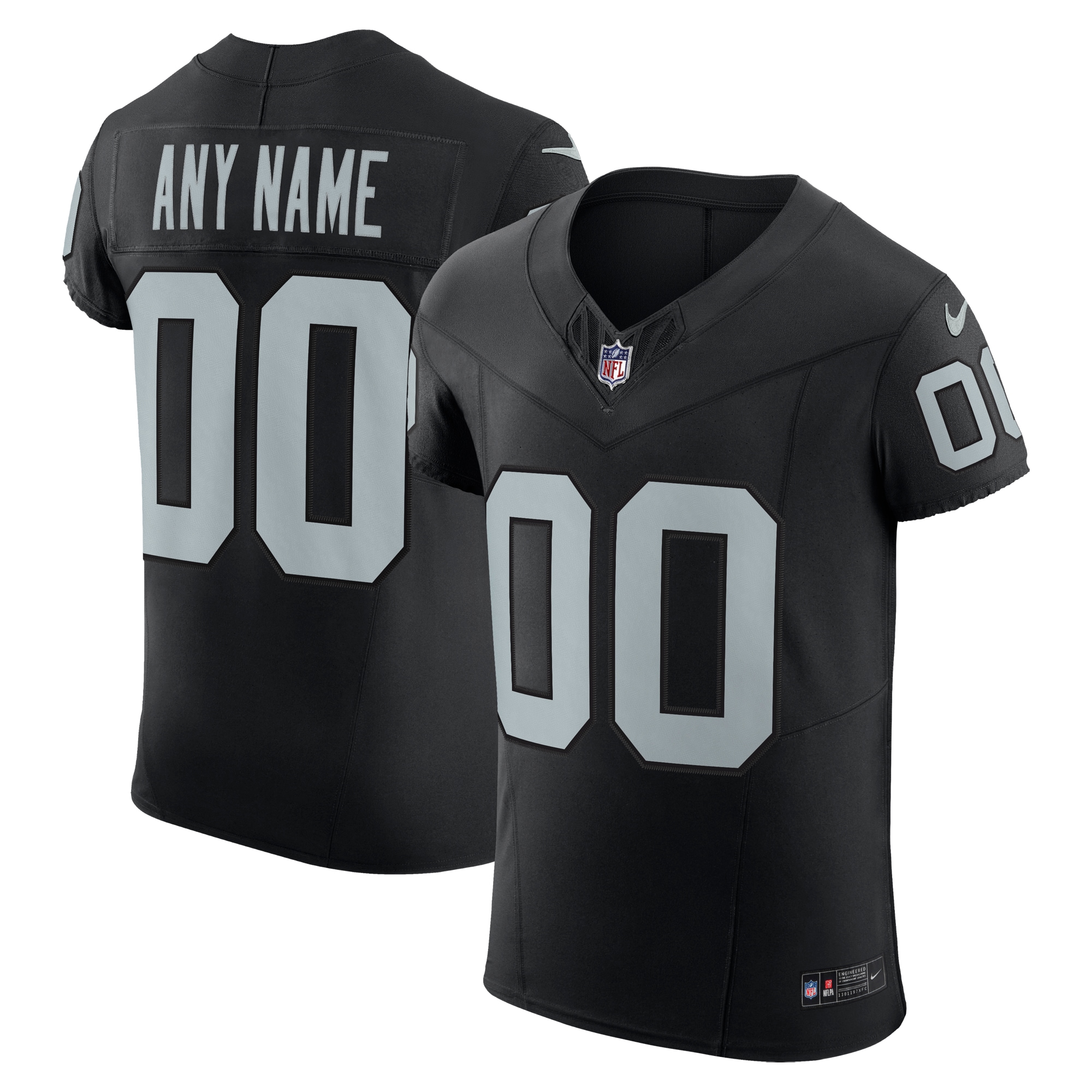 Las Vegas Raiders Nike Vapor F.U.S.E. Elite Custom Jersey - Black