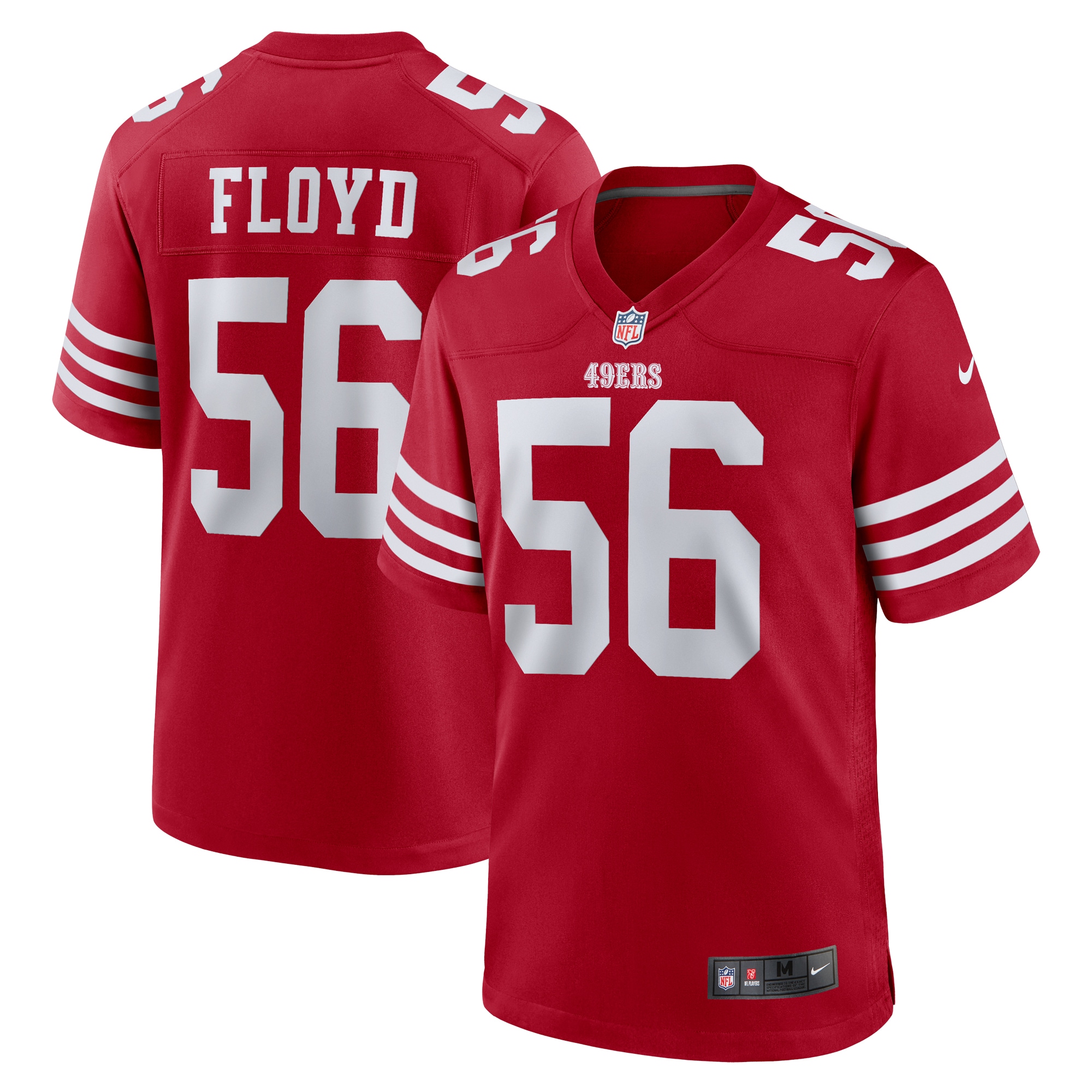 Leonard Floyd San Francisco 49ers Nike Team Game Jersey -  Scarlet