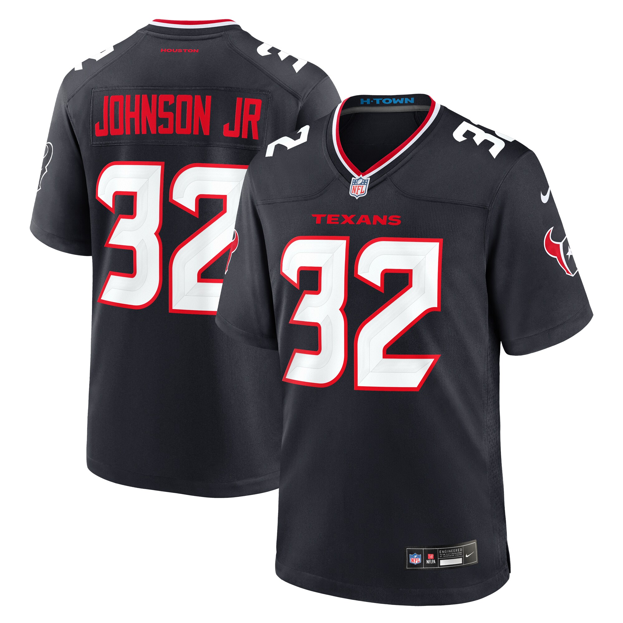 Lonnie Johnson Jr. Houston Texans Nike Team Game Jersey -  Navy