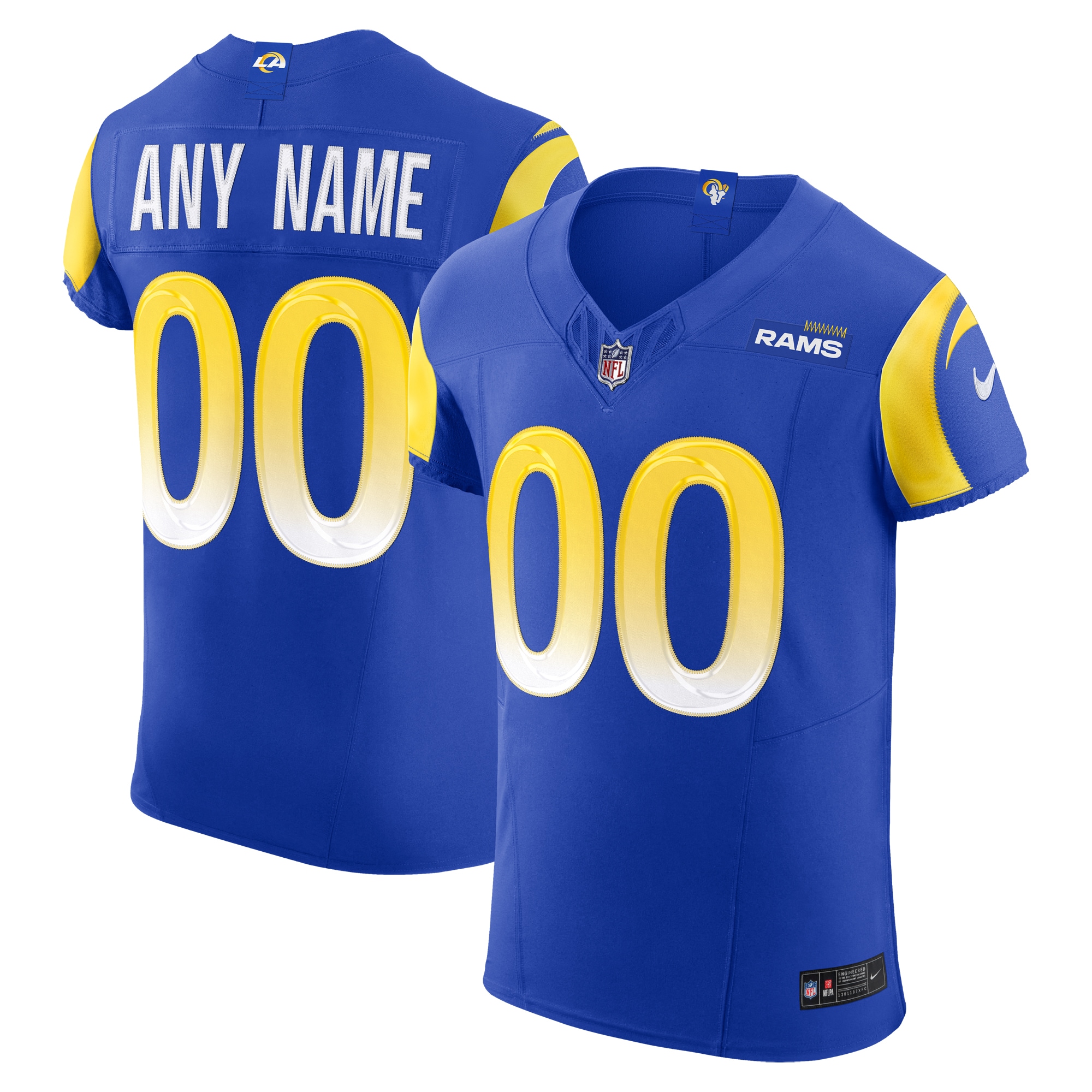 Los Angeles Rams Nike  Vapor F.U.S.E. Elite Custom Jersey - Royal