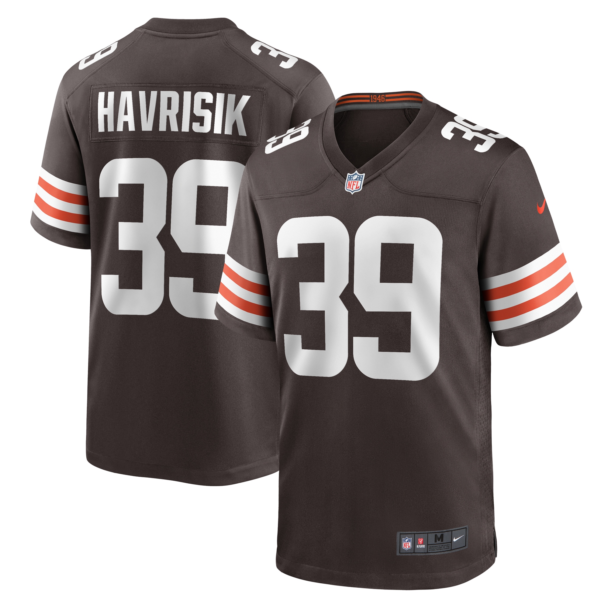 Lucas Havrisik Cleveland Browns Nike Team Game Jersey -  Brown