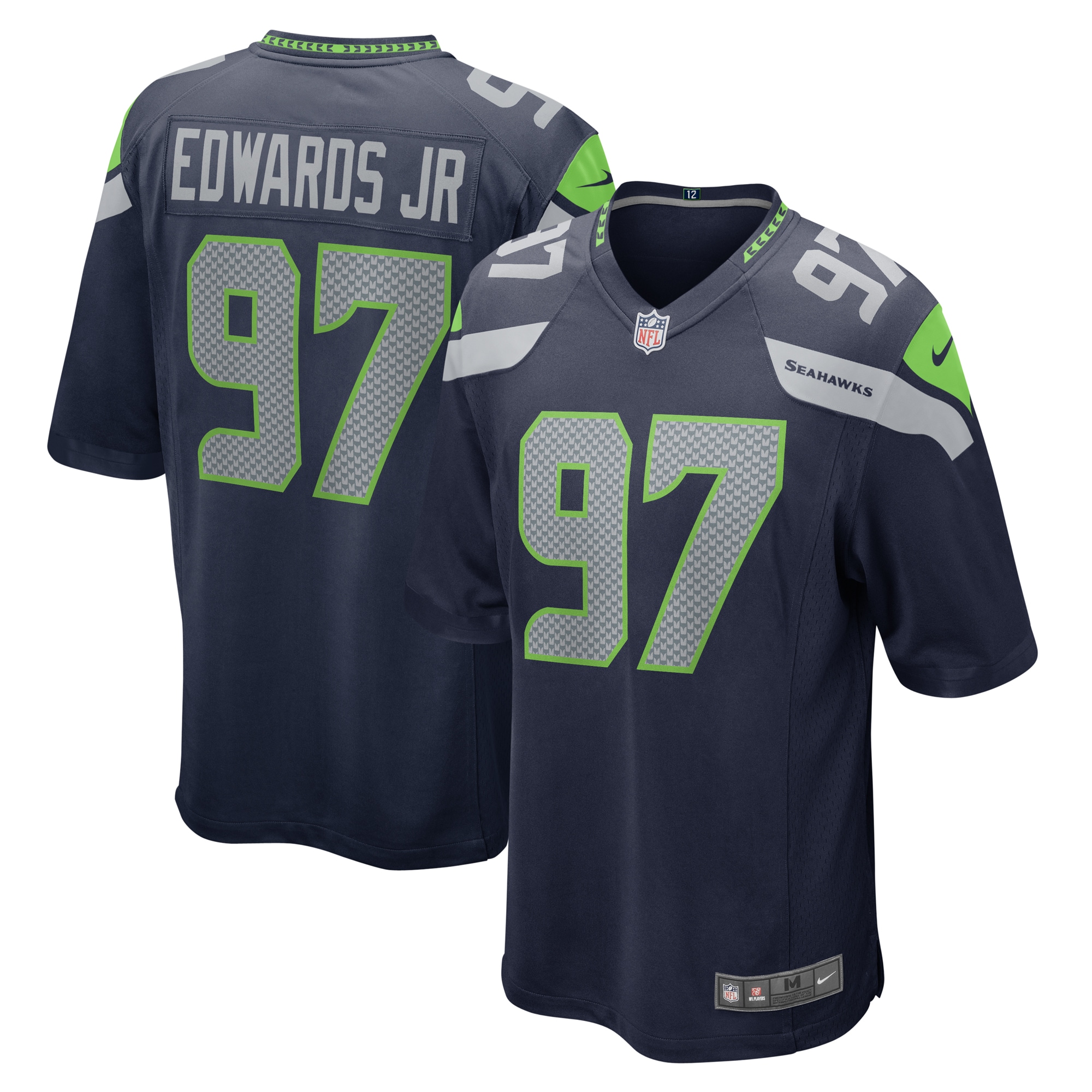 Mario Edwards Jr. Seattle Seahawks Nike  Game Jersey - College Navy
