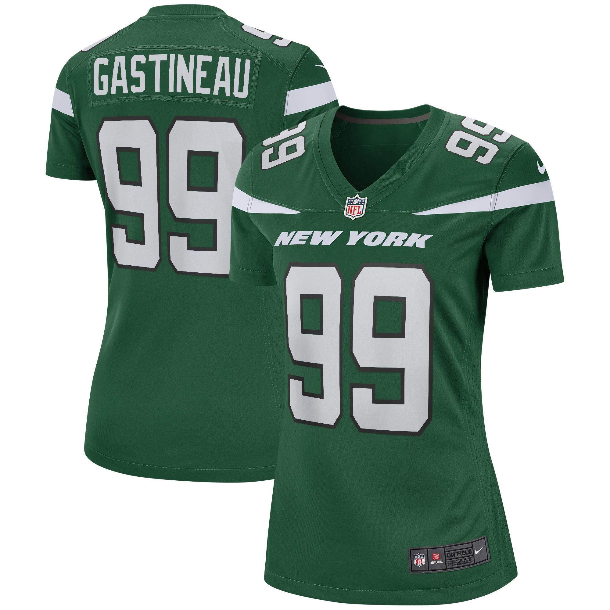 Mark Gastineau New York Jets Nike Women's Game Retired Player Jersey - Gotham Green