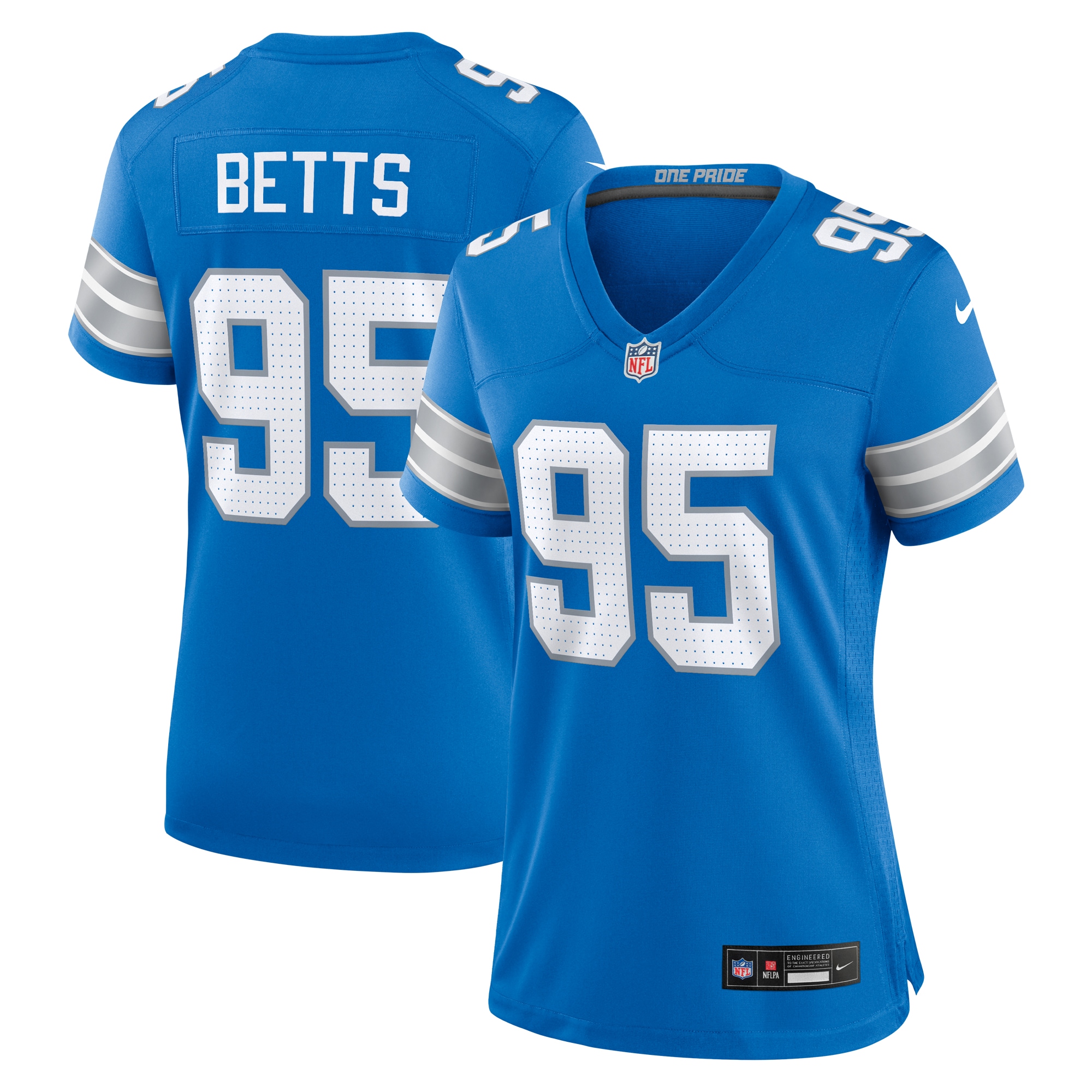Mathieu Betts Detroit Lions Nike Women's Game Jersey -  Blue