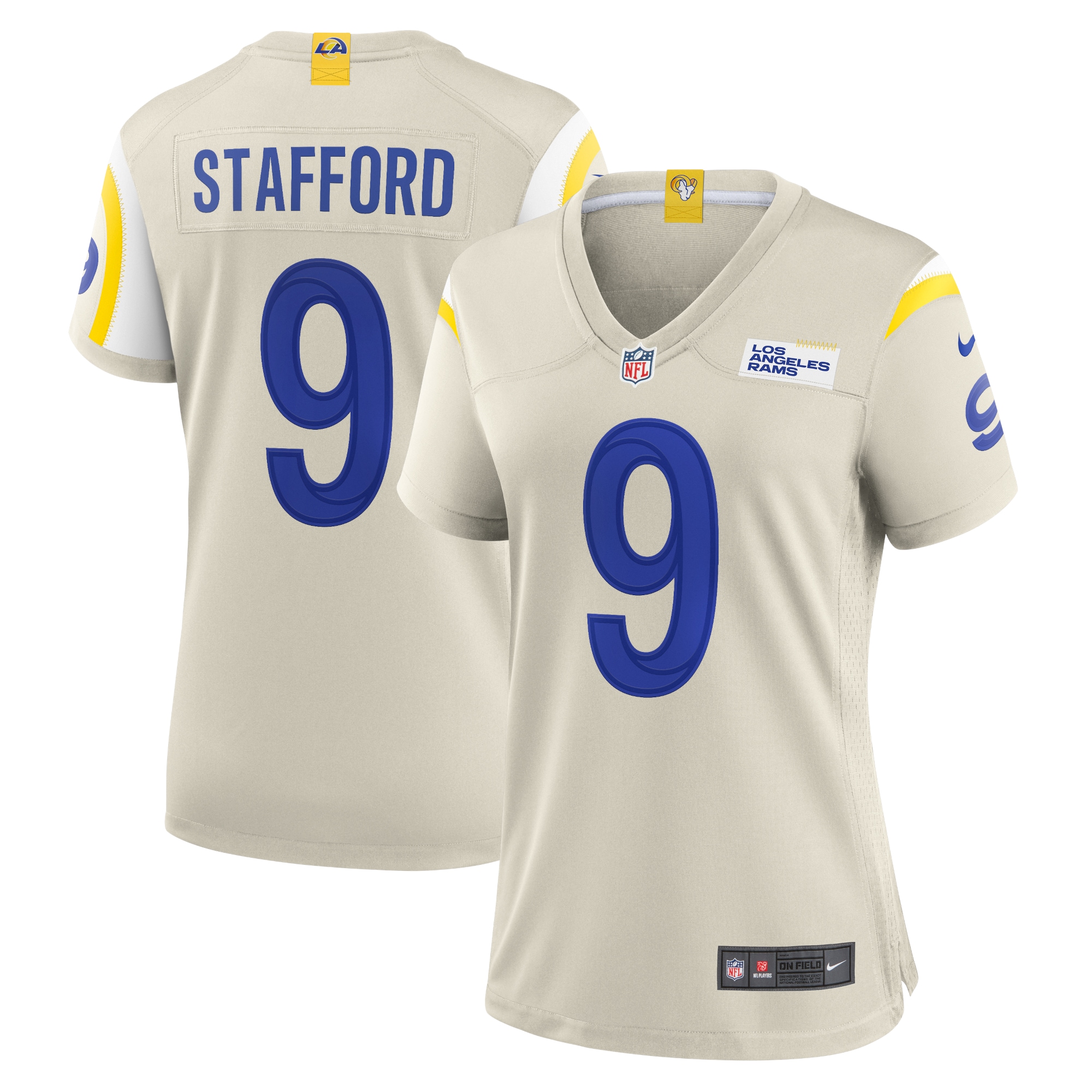 Matthew Stafford Los Angeles Rams Nike Women's Game Jersey - Bone