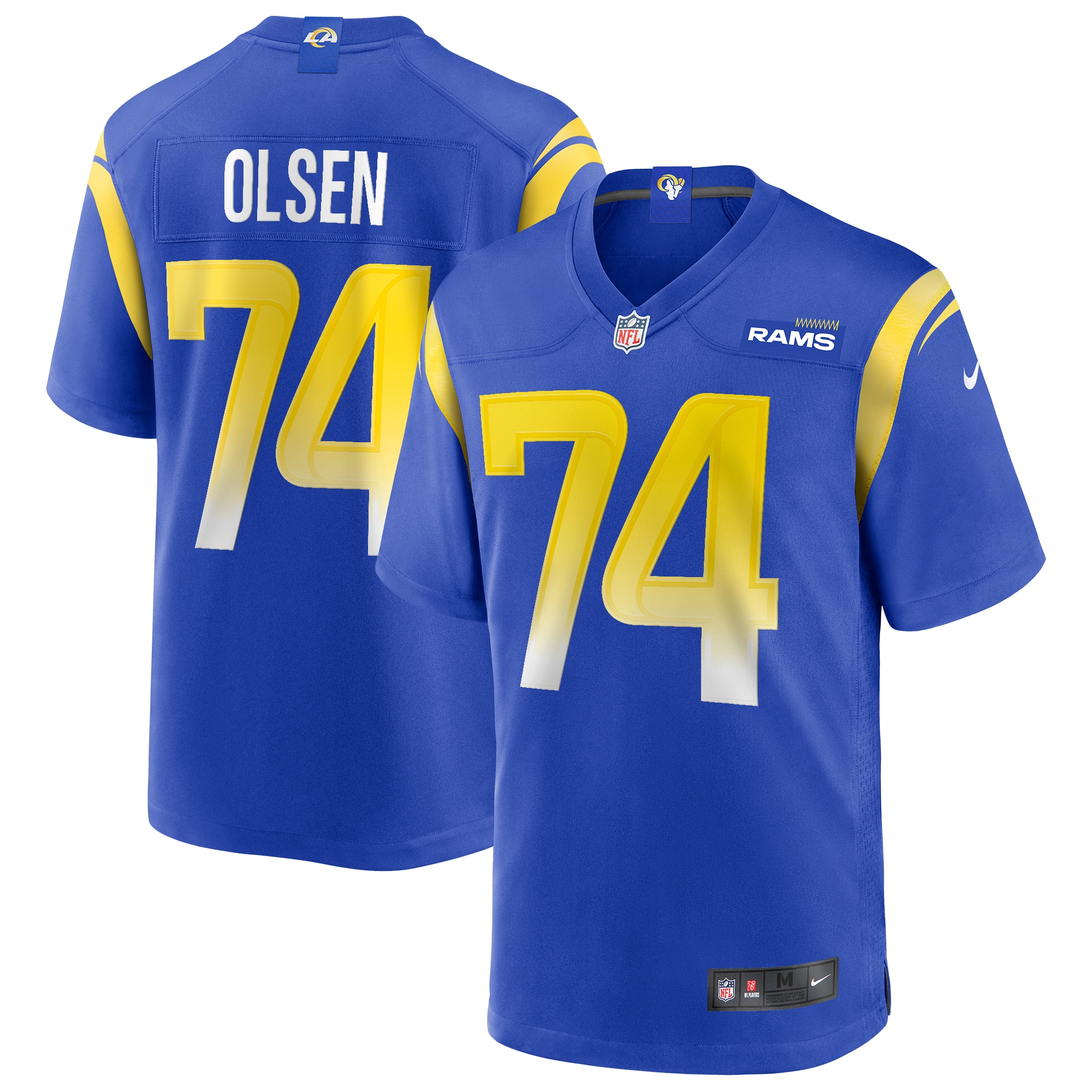 Merlin Olsen Los Angeles Rams Nike Game Retired Player Jersey - Royal