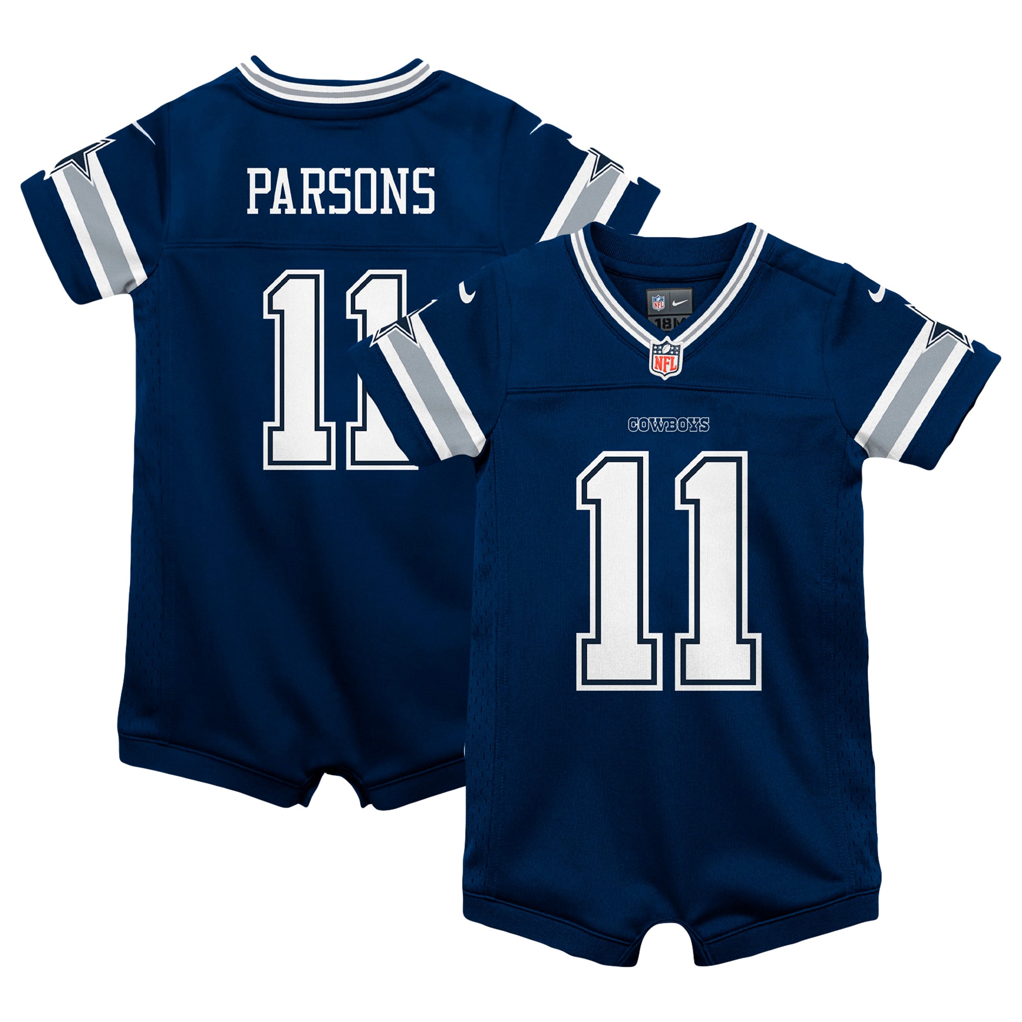 Micah Parsons Dallas Cowboys Nike Infant Game Romper Jersey - Navy