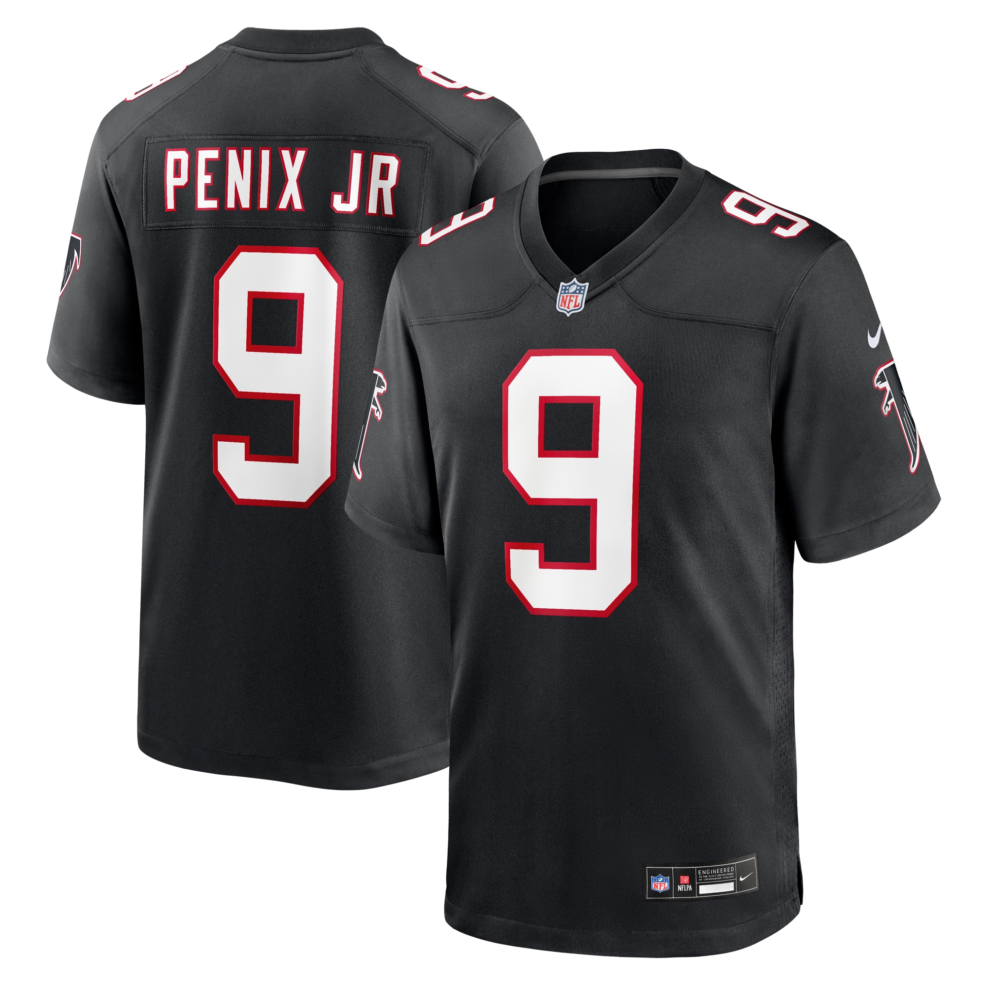Michael Penix Jr. Atlanta Falcons Nike Throwback Game Jersey -  Black