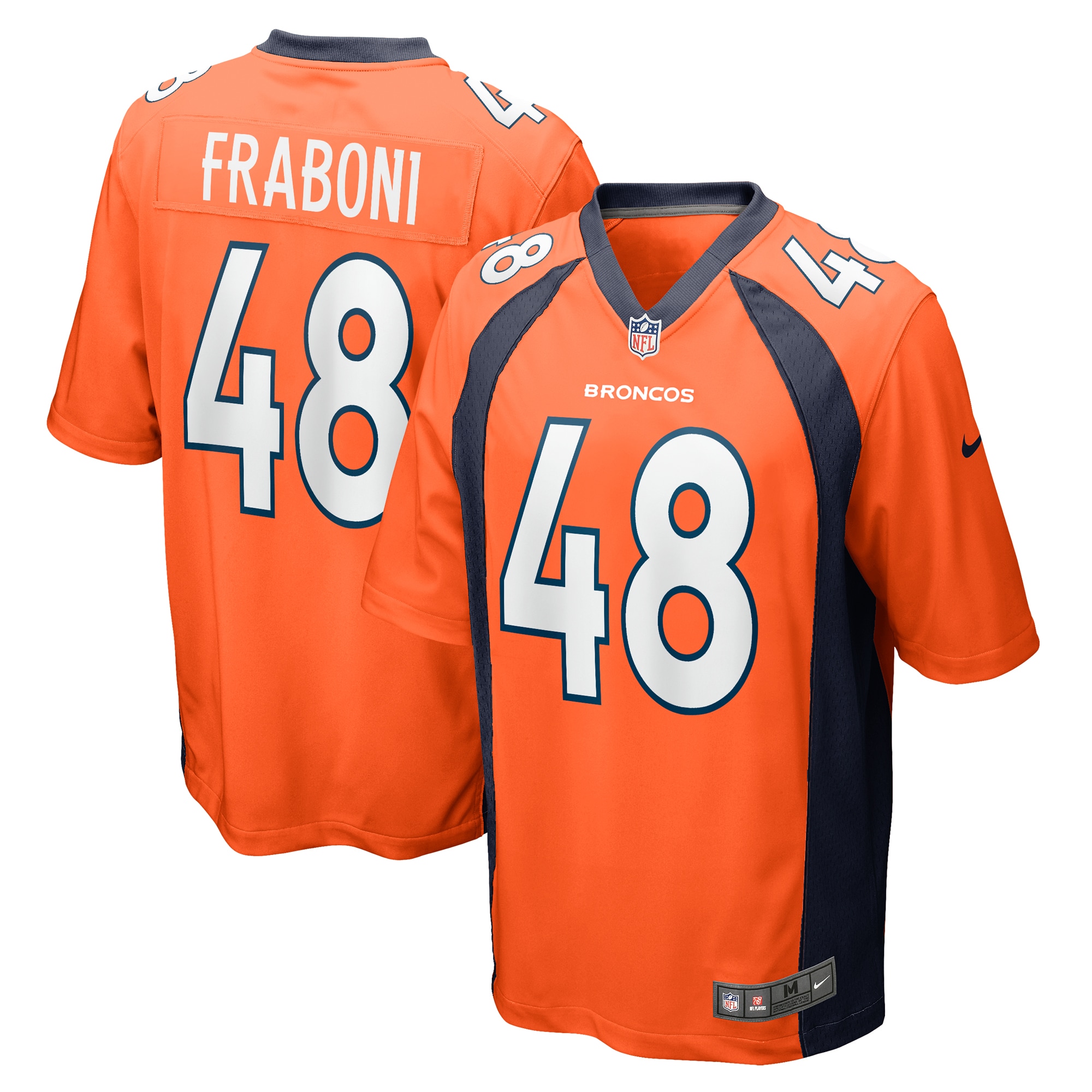 Mitchell Fraboni Denver Broncos Nike Team Game Jersey -  Orange