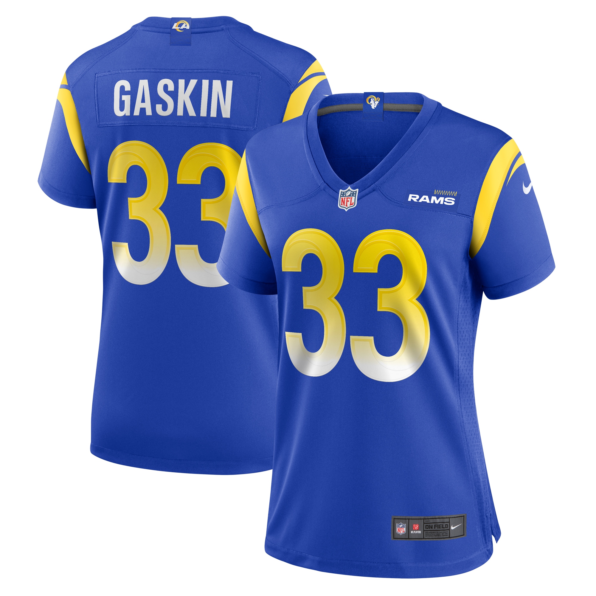 Myles Gaskin Los Angeles Rams Nike Women's  Game Jersey -  Royal