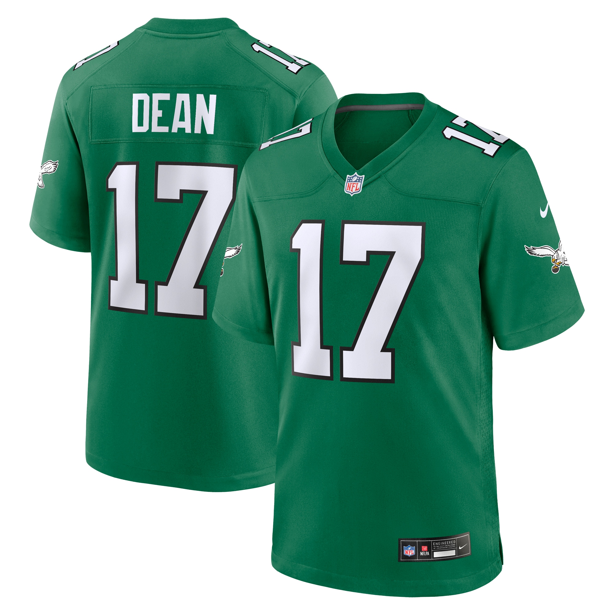 Nakobe Dean Philadelphia Eagles Nike Alternate Game Jersey - Kelly Green