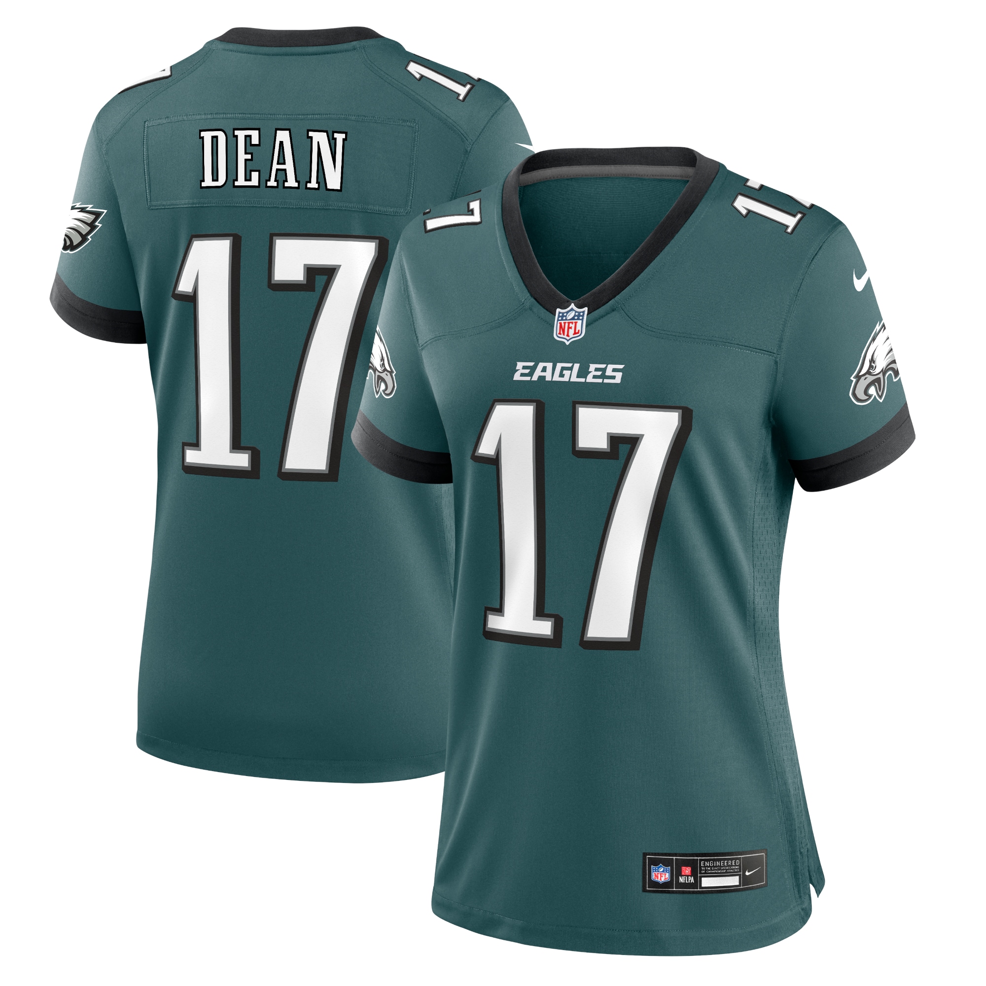 Nakobe Dean Philadelphia Eagles Nike Women's Team Game Jersey - Midnight Green
